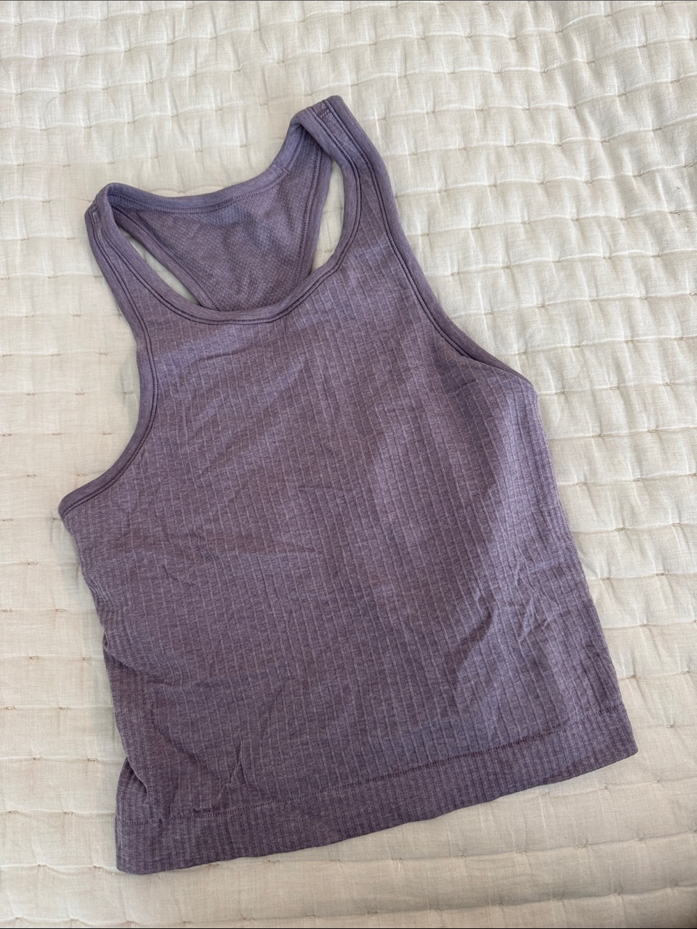 Lululemon Purple Ribbed Racerback Tank Top - Women